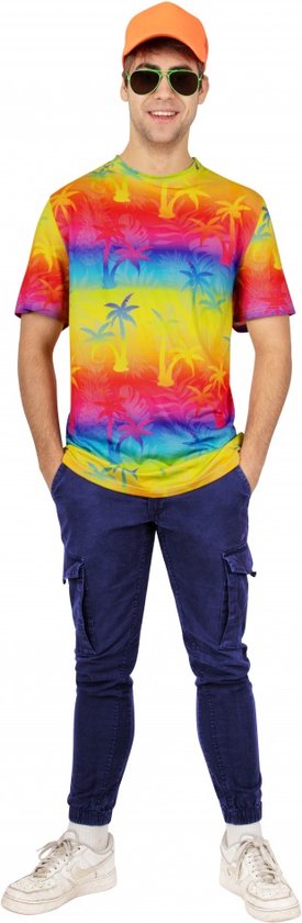 Hawaii T-shirt Tropicana Volwassenen - Maat S