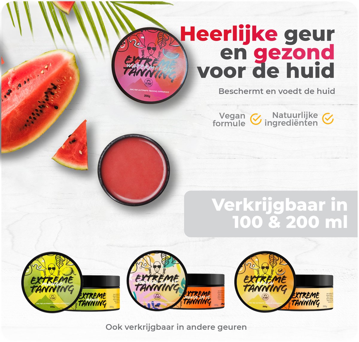 Extreme Tanning |NIEUWE GEUREN| ShineBrown | Tanning butter| Zonnestralen | Zonnebank | At-Shop | Sneller bruin | Zonnecreme | Zonnebrand| WATERMELON – foto 6