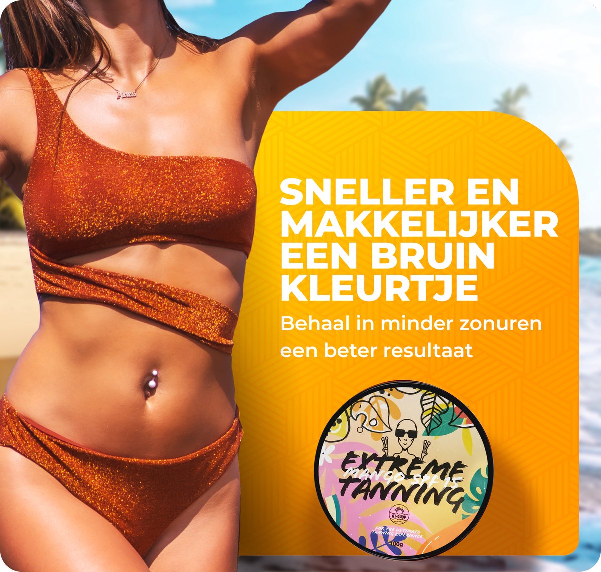 Extreme Tanning SPF 15 Tropisch - 100 ml - Zonnebankcreme - Zonnebrandcreme - Zonnebankcreme met bronzer - Zonnecreme – foto 2