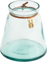 Return to Sender | Vaasje H: 9 cm - recycled glas - bloemenvaasje
