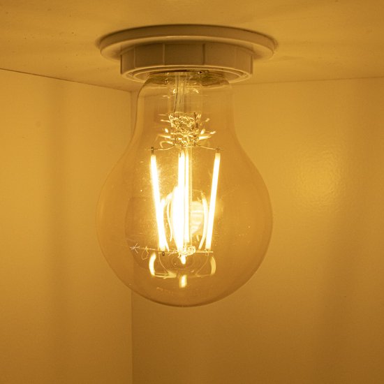 Bundelpakket | LED Filament amber lamp 8W A60 E27 Dimbaar - 2500K | 10 stuks