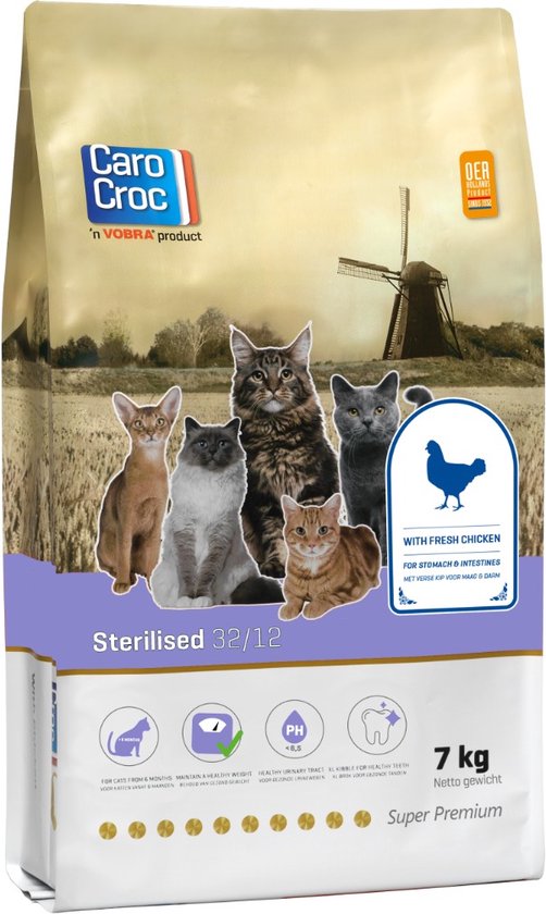 Carocroc kattenvoer Sterilised 7 kg - Carocroc Sterilised en Oven Baked