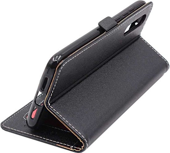 ebestStar - Coque compatible avec Xiaomi Mi 9, Etui Portefeuille, Housse Pochette Protection PU Cuir, Porte Carte, Noir + Verre Trempé