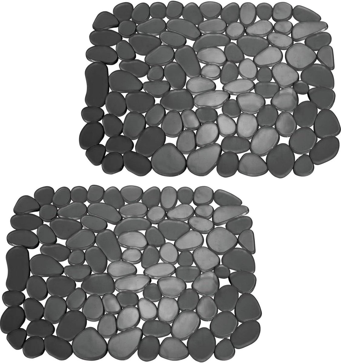 Goedkoopste Gootsteenmatje - bescherming van oppervlakken - afwasaccessoire - sneldrogend - modern - op maat te maken - kiezelpatroon - zwart