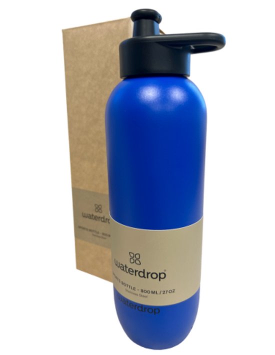 Waterdrop Sports bottle 800 ml Micro lyte Blue with pull-up cap