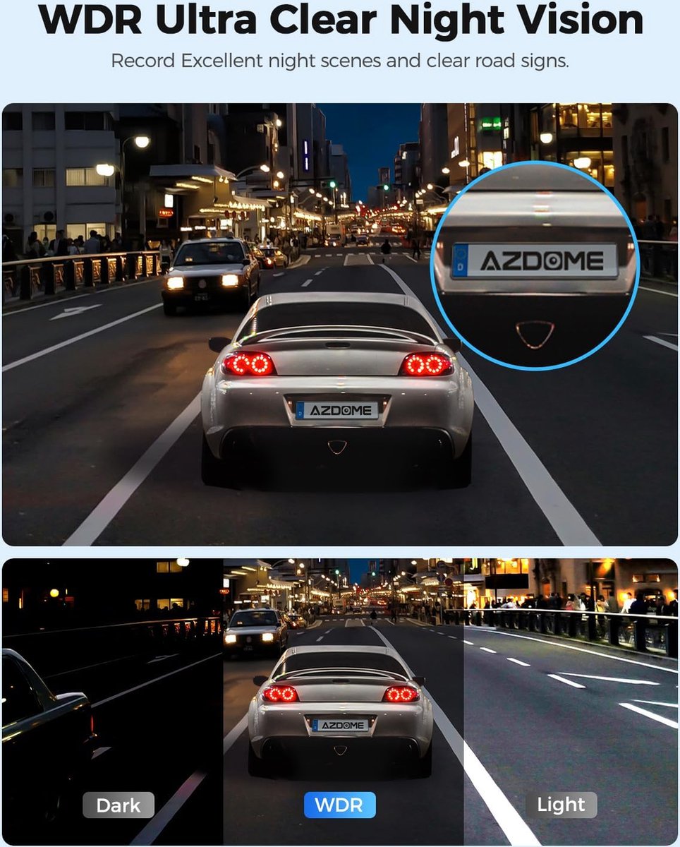 Dual Dashcam - Dashcam Voor en Achter - Auto Camera Dashcam - Dashcam Auto - Dual Dashcam voor Auto – foto 2