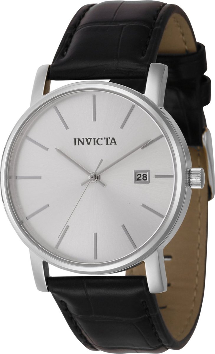 Invicta Vintage 44858 Dames Horloge - Waterdicht - Analoog - Quartz Uurwerk - Roestvrij Staal met zilveren Wijzerplaat - 37mm