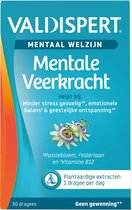 Valdispert Mentale Veerkracht - Valeriaanwortel helpt bij minder stress gevoelig* - Passiebloem voor geestelijke ontspanning* - Geen gewenning** - 30 dragees