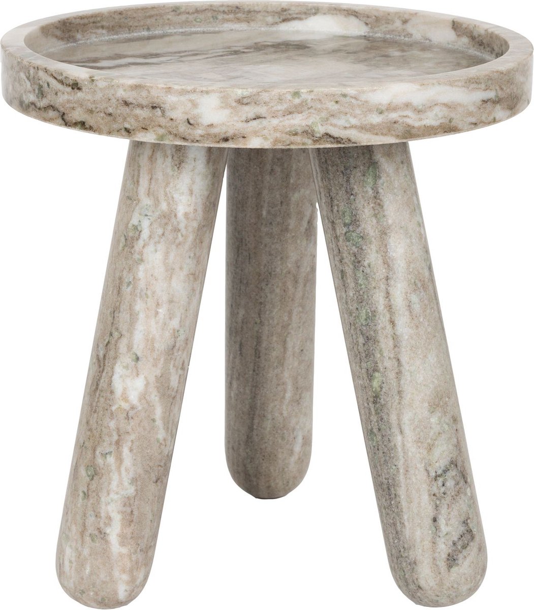 Cosmopolitan Bijzettafel Rond 40 cm Marmer - Bruin