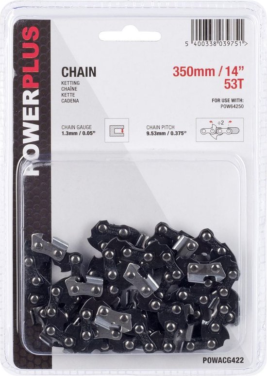 Powerplus ketting POWACG422 - 14"- lengte 350MM - 53T - Geschikt voor POW64250 van Merkloos	 — afbeelding 3