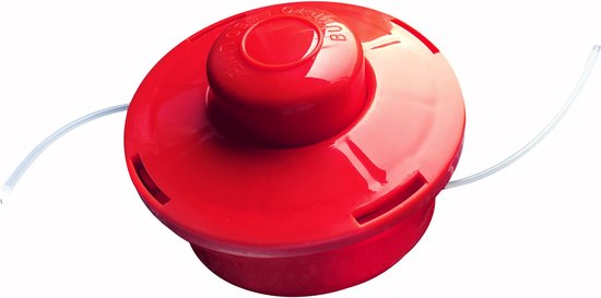 Nemaxx draadspoel met automatisch indrukken dubbele draadkop draadkop maaikop nylon snoerrol grasmaaier toebehoren reservespoel voor benzine bosmaaier 1 Stuk rood