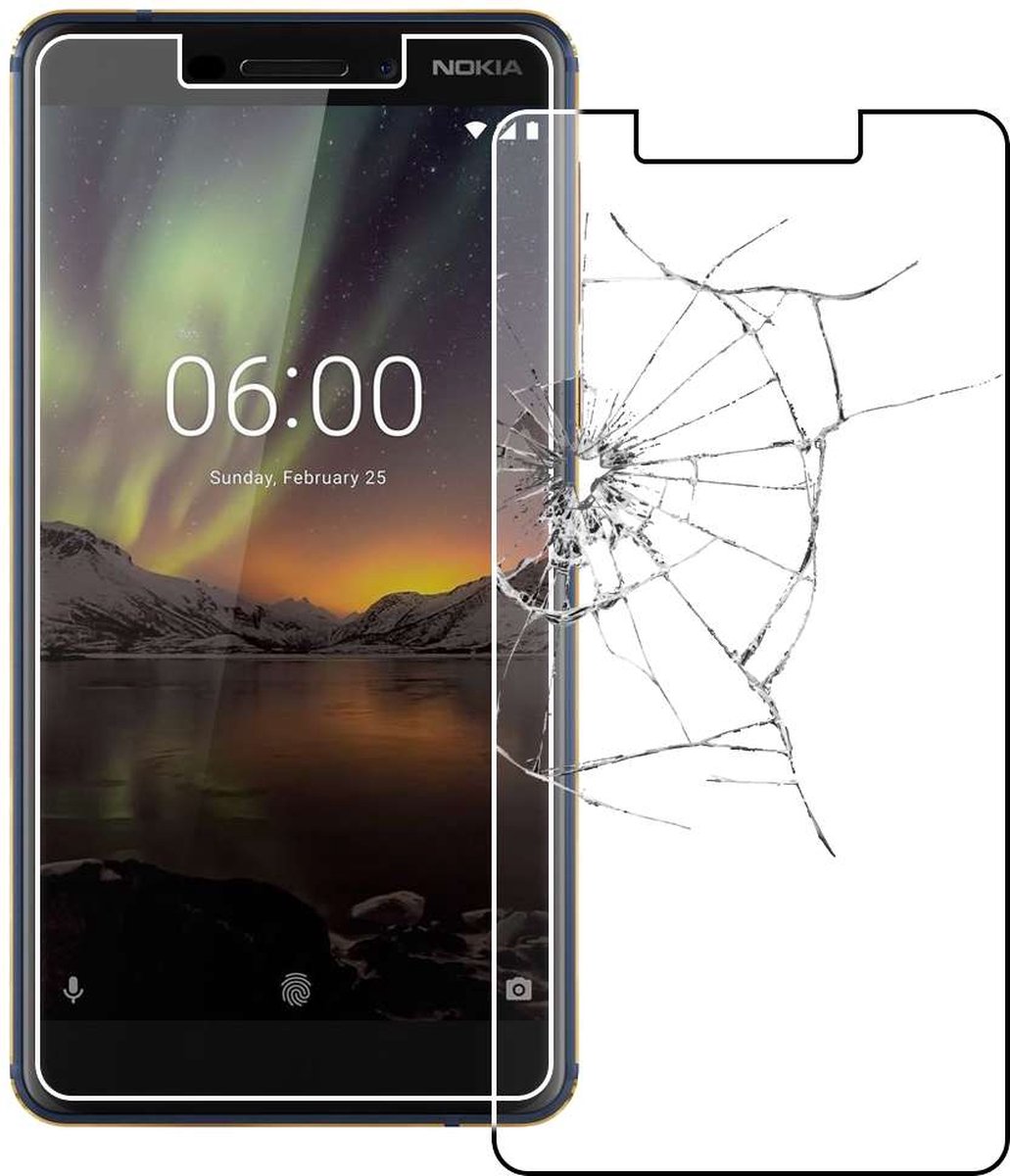 EbestStar - Coque Pour Nokia Nokia 6 (2018), Etui Protection Silicone Transparent Antichoc, Souple Slim, Transparent Verre Trempé