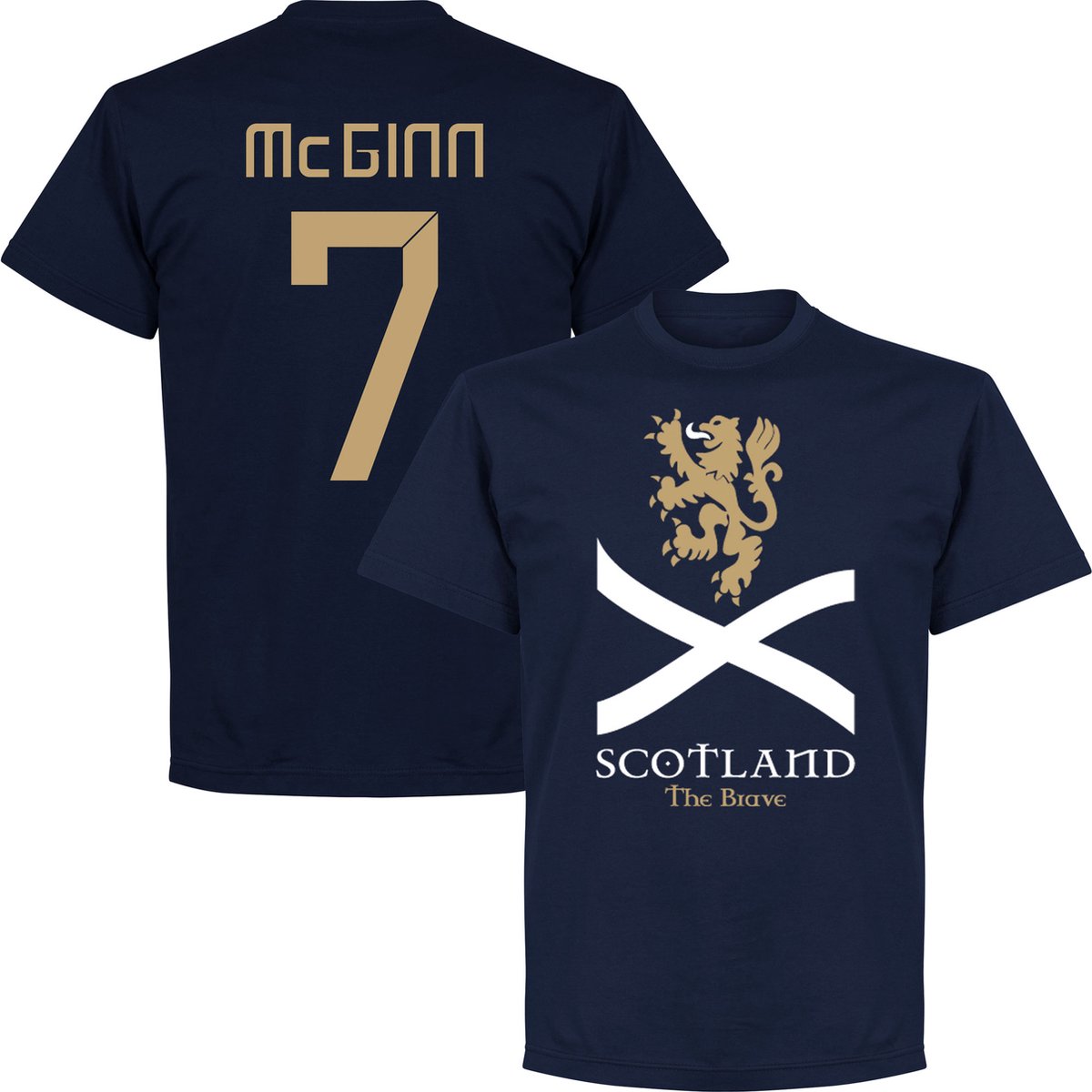 Scotland The Brave McGinn 7 T-Shirt - Navy - M