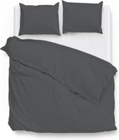 ZoHome Satinado Dekbedovertrek - Lits-jumeaux - 260x200/220 cm - Classic Anthracite