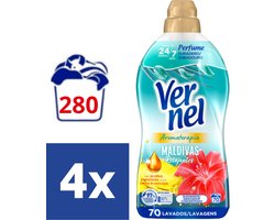 Vernel Wasverzachter Maldivas - 4 x 1.26 l (280 wasbeurten)