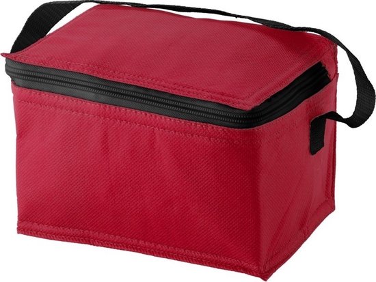 Bullet kleine koeltas voor sixpack blikjes - 3,5 liter - rood - 20 x 15 x 12 cm - Lunchtrommel van Bullet — afbeelding 2