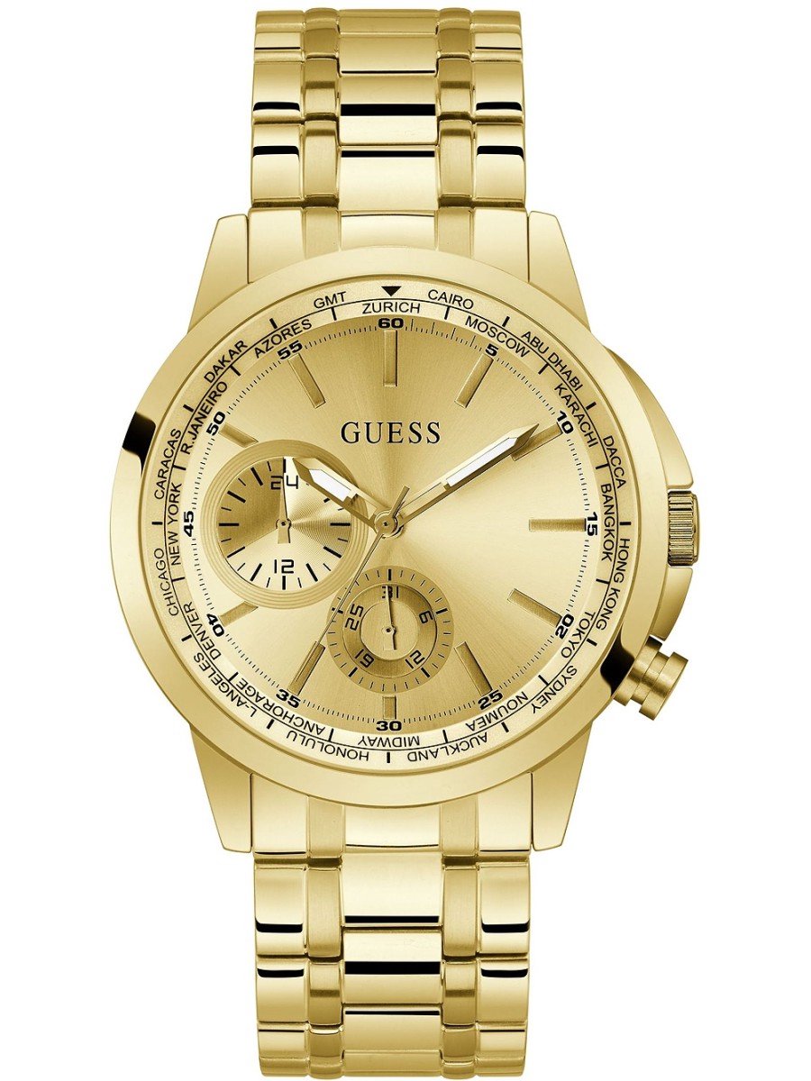 Guess Spec GW0490G2 Horloge - Staal - Goudkleurig - Ø 44 mm