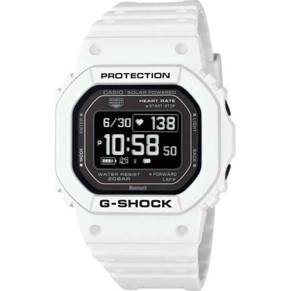 Casio G-Shock DW-H5600-7ER Horloge - Kunststof - Wit - Ø 40 mm