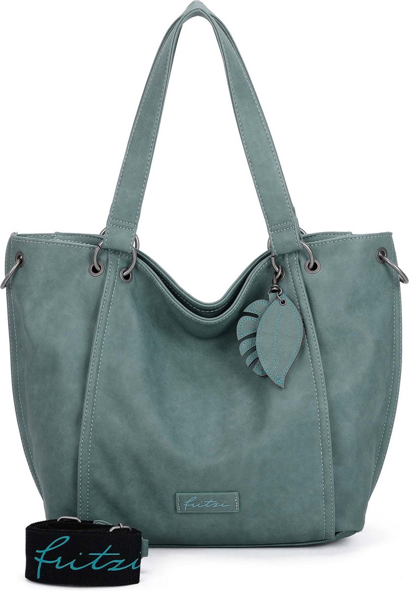 Fritzi aus Preußen Shopper Schoudertas Eco Fritzi02 Leaf Groene