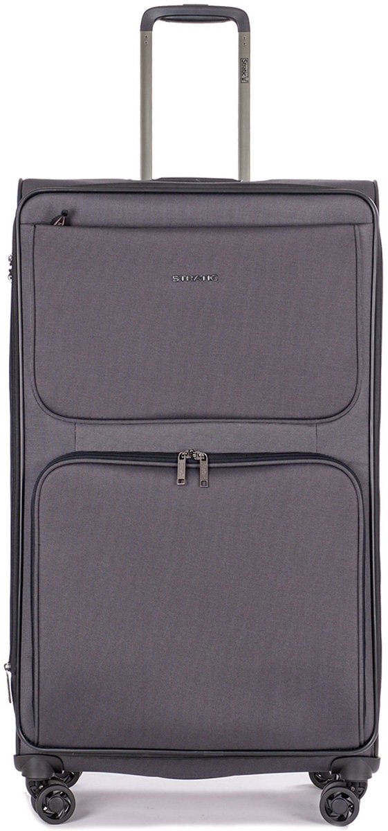 STRATIC Bendigo Light - zachte koffer - extra groot - 84x47x27 cm - 3,3 kg - 120 L - Black