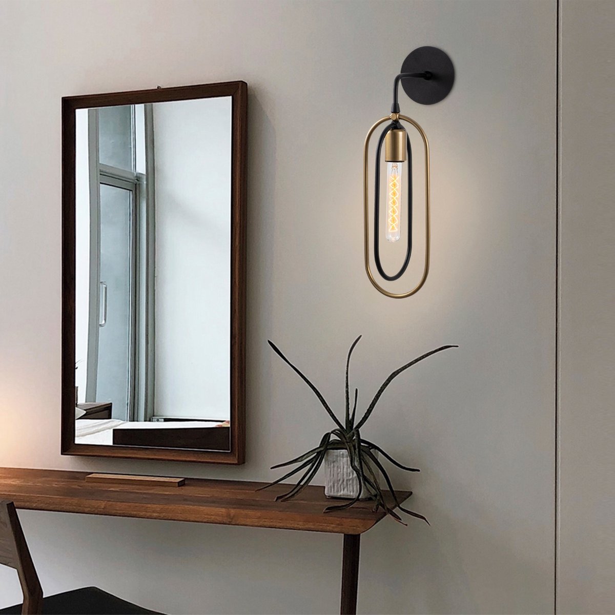 Cerco Wandlamp | METALEN BEHUIZING | Zwart, Goud - Emob - Wandlampen - Zwart; Goud - Metaal