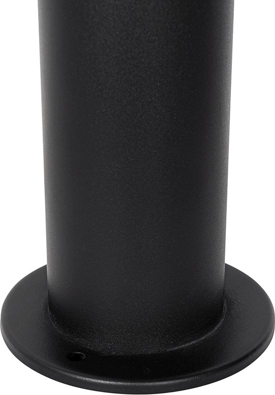 QAZQA rox - Lampe d'extérieur sur pied moderne | Lampadaire d'extérieur - 1 lumière - H 80 cm - Zwart - Éclairage extérieur