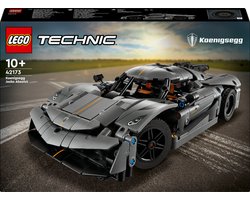foto van LEGO Technic - Koenigsegg Jesko Absolut grijze hypercar - 42173