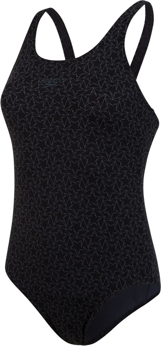 Speedo End Boomstar Allover Muscleback Sportbadpak Dames - Black/Grey — afbeelding 9