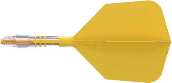 Cuesoul ROST T19 Integrated Dart Flights Big Wing Carbon Yellow - Dart Flights van Cuesoul — afbeelding 5