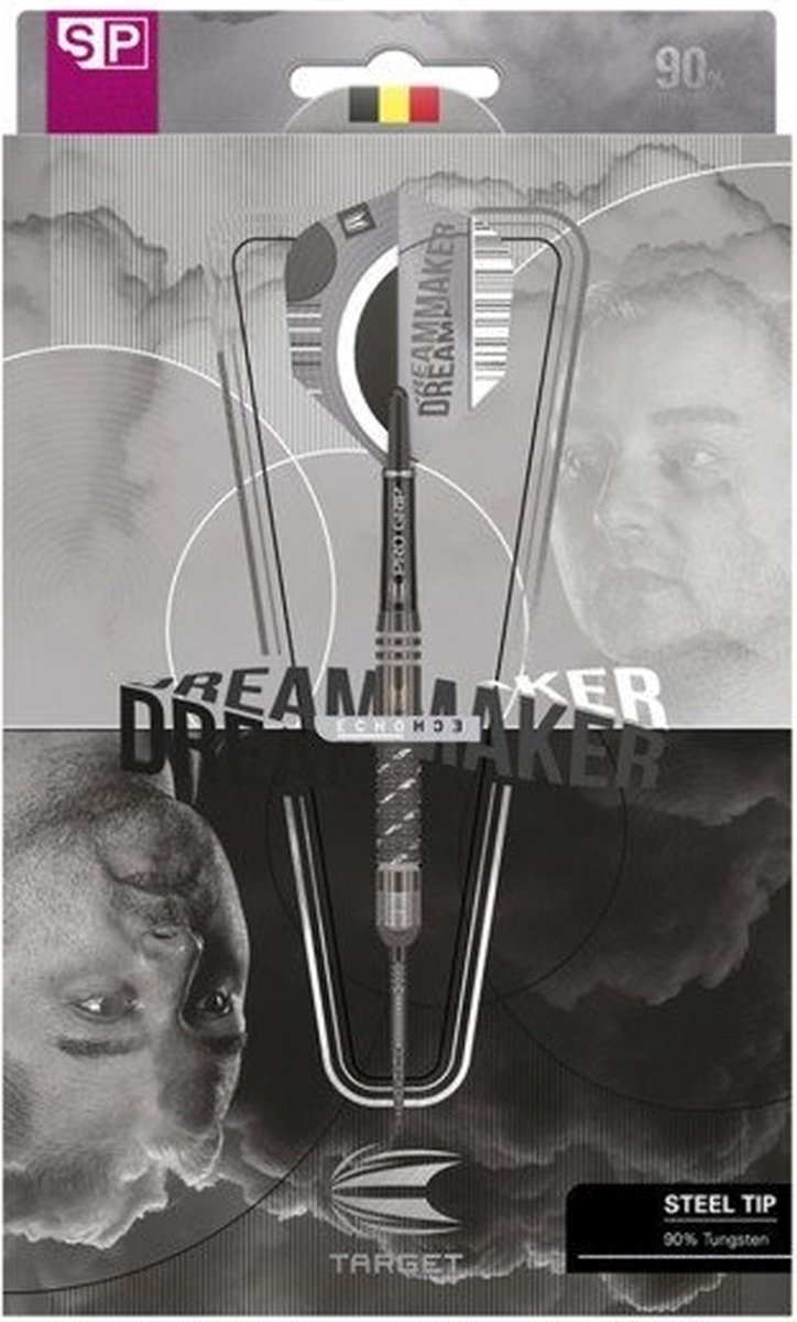 Target Dimitri van den Bergh x Echo Swiss Point 90% % - Dartpijlen 22 Gram