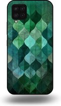 Smartphonica Telefoonhoesje geschikt voor Samsung Galaxy A42 5G met groene bladeren opdruk - TPU backcover case green leaf design - Groen geschikt voor Samsung Galaxy A42 5G
