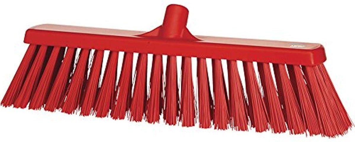 Goedkoopste Block heavy duty sweep vloerbezem head reinigingsborstel PET ingetrokken polypropyleen 2920 rood - heavy duty - hoge kwaliteit
