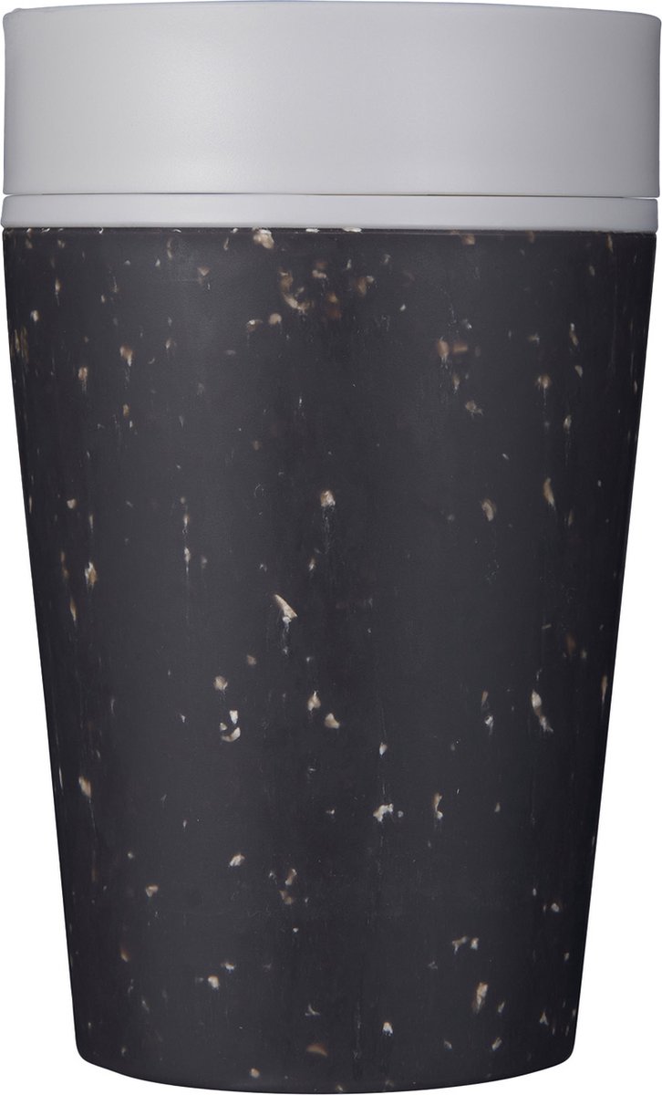 Circular & Co - Travel Mug - Koffiebeker To Go - Coffee To Go Beker - 227 ml - Grey - Pebble White - 8oz – Duurzaam