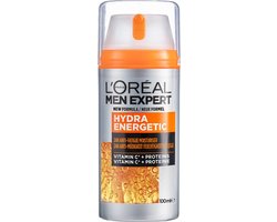 6x L’Oréal Paris Men Expert Hydra Energetic hydraterende dagcrème - geeft de huid een energieboost & bestrijdt tekenen van vermoeidheid - 100 ml