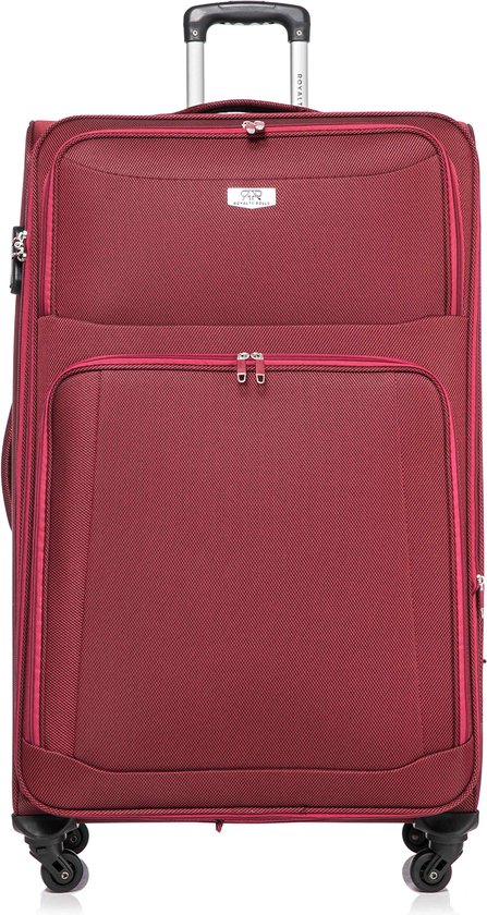Valise Dubai Abudabi Large XL - 88 cm - 125/135 litres - Extensible - Rouge