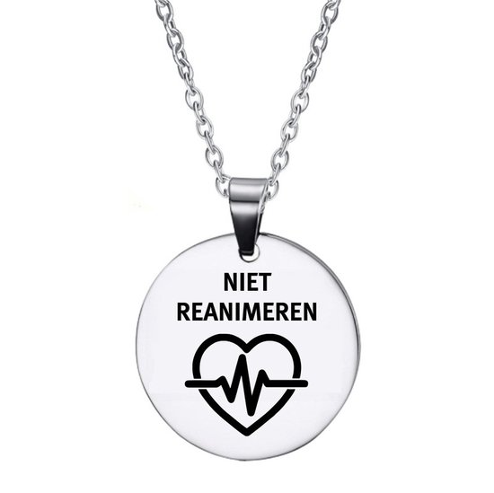 Ketting | Rond | RVS | Niet Reanimeren
