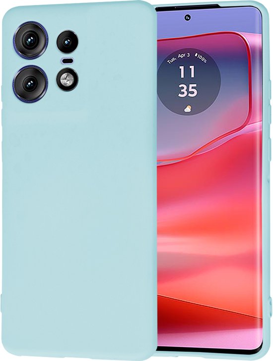 Techsuit Soft Flex Back Cover pour Motorola Edge 50 Pro - Blue Mer