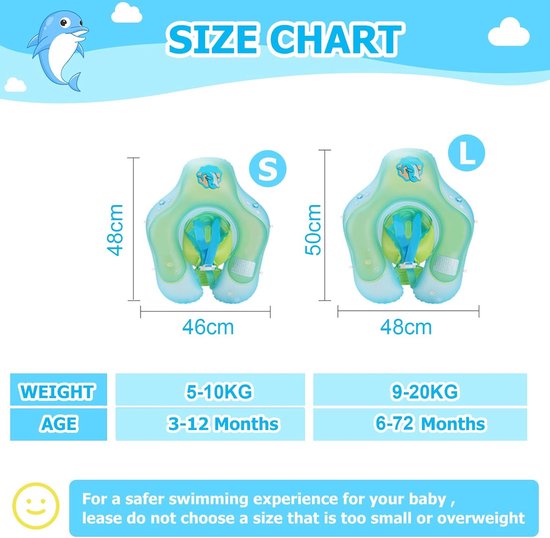 Bouée De Natation Pour Bébé, Flotteur Bébé, Bébé Siège De Piscine Sirene Anneau De Natation Enfant Baby Float Aide A La Nage Gonflable Pour Bebe A 28177 B