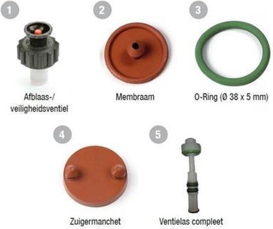 Gloria Ombouwset Prima 3 & Prima 5 - Rug- & Drukspuiten - Rood Groen per set van Merkloos	 — afbeelding 2