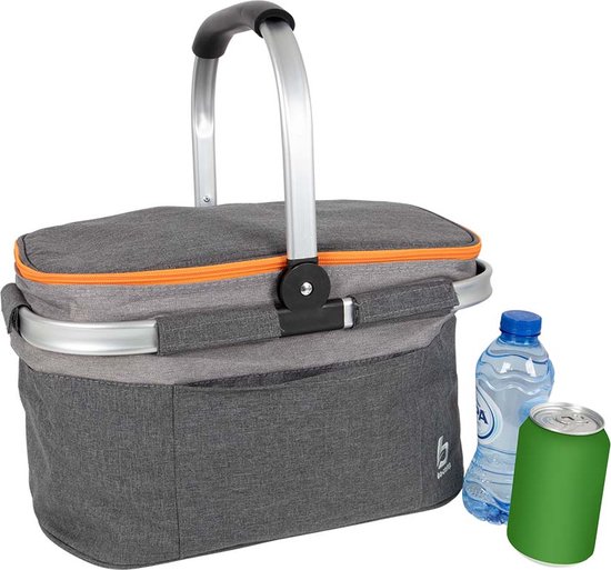 Bo-Camp - Koeltas - Koelmand - Grijs - Polyester - 20 Liter van Bo-Camp — afbeelding 2
