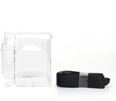 YONO Case geschikt voor Fujifilm Instax Mini 99 - Hoesje met Schouderriem - Transparant