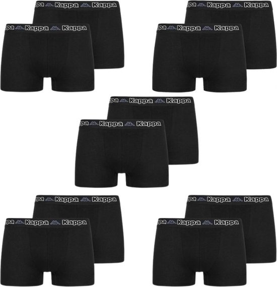 Kappa Boxershort Heren Zwart 10 Pack