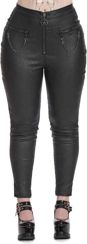 Banned - Chaos Couture With Handcuffs Skinny fit broek - XL - Zwart