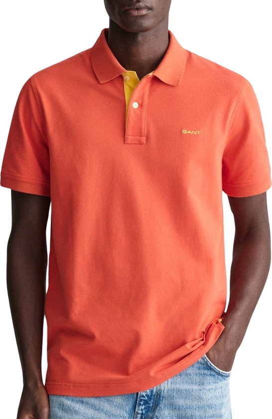 Gant Polo Piqué Contrasté Homme - Taille XXL