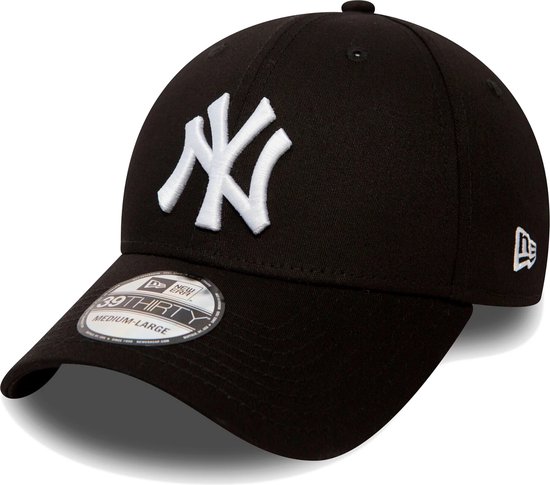 New Era MLB New York Yankees Cap - 39THIRTY - M/L - Black/White