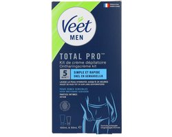 Veet - Men - Ontharingskit voor Intieme Delen - Ontharingscrème en Aftercare - 100 ml + 50 ml