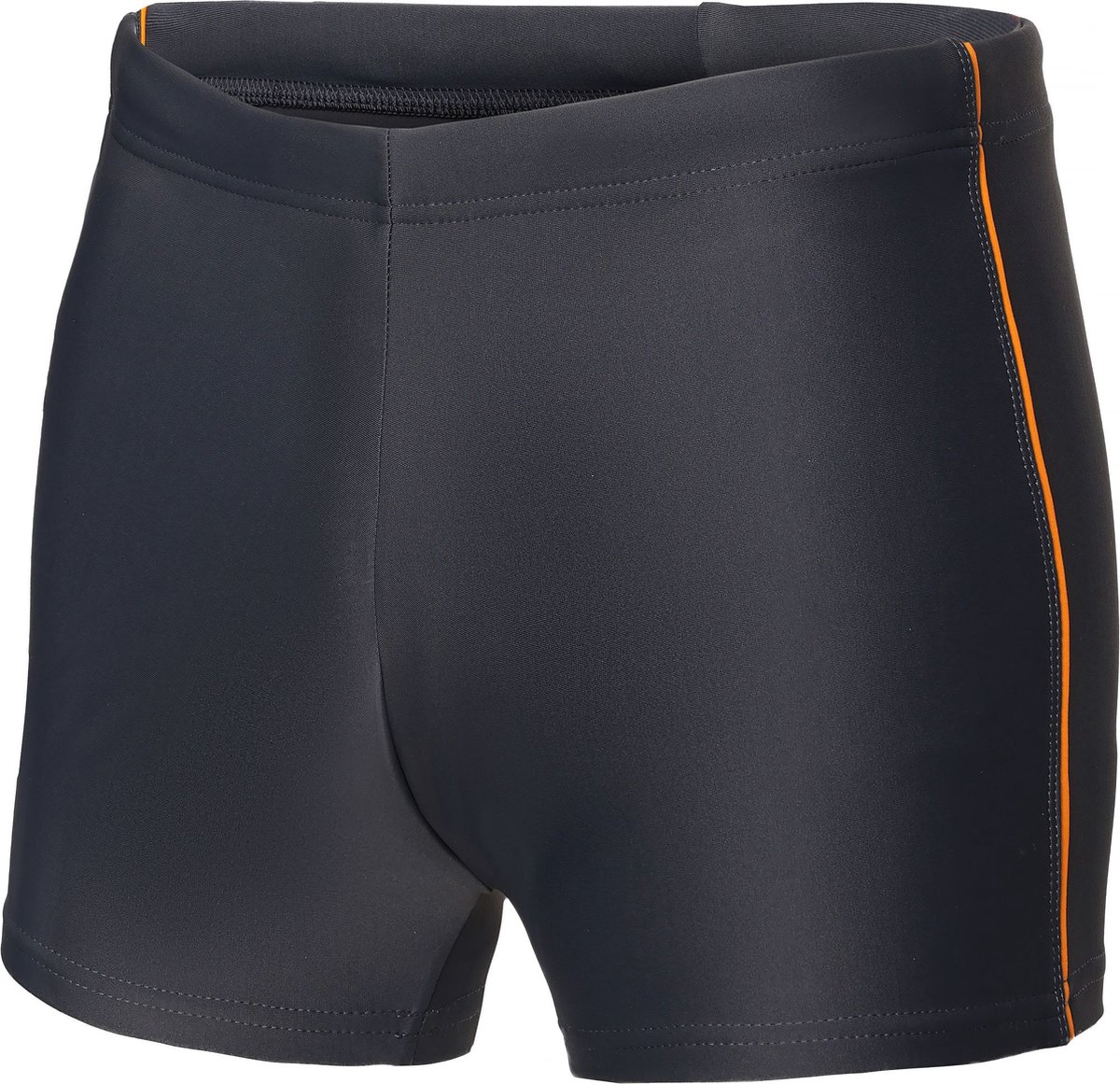 Ladeheid LA - LA40 - SO Heren Zwembroek - Zwemshorts - sneldrogend - Koordsluiting - Polyester & Elastaan - Grafiet/Oranje (173) - XXL