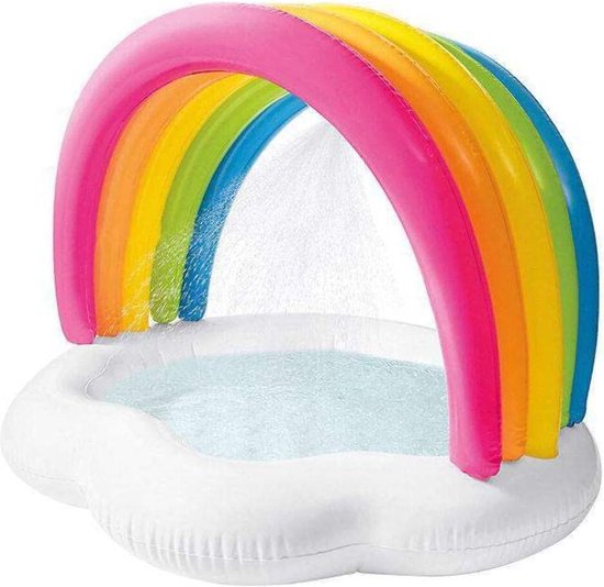Intex Rainbow Flotteur à Sucettes Gonflable - 198x127x25cm - Pour Piscine, Plage - Adulte 100kg Max - 6