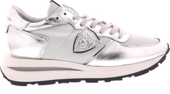 Philippe Model Tropez Haute Low Woman Sneakers - Leer - Dames - Zilver -  Maat 39 | bol