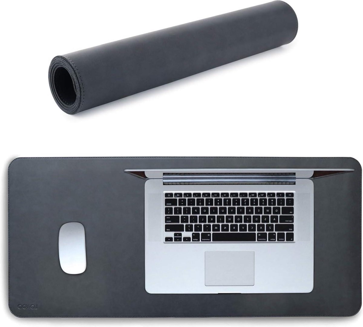 Extended Lederen Mousepad - Bureau Mat met Polssteun